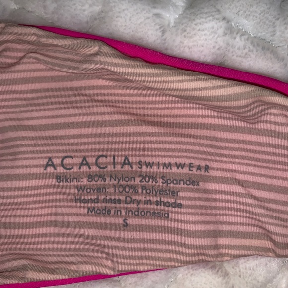 ACACIA SWIMWEAR- Pink crotchet bikini top - Picture 3 of 3